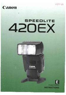 Canon 420 EX manual
